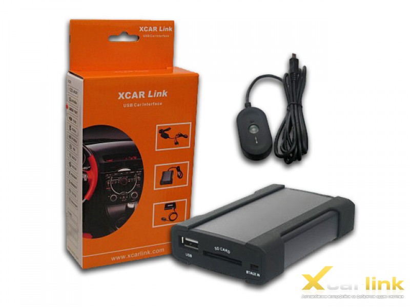 XCarLink автомобилен интерфейс за интеграция на USB, SD, AUX, Bluеtooth към автомобила