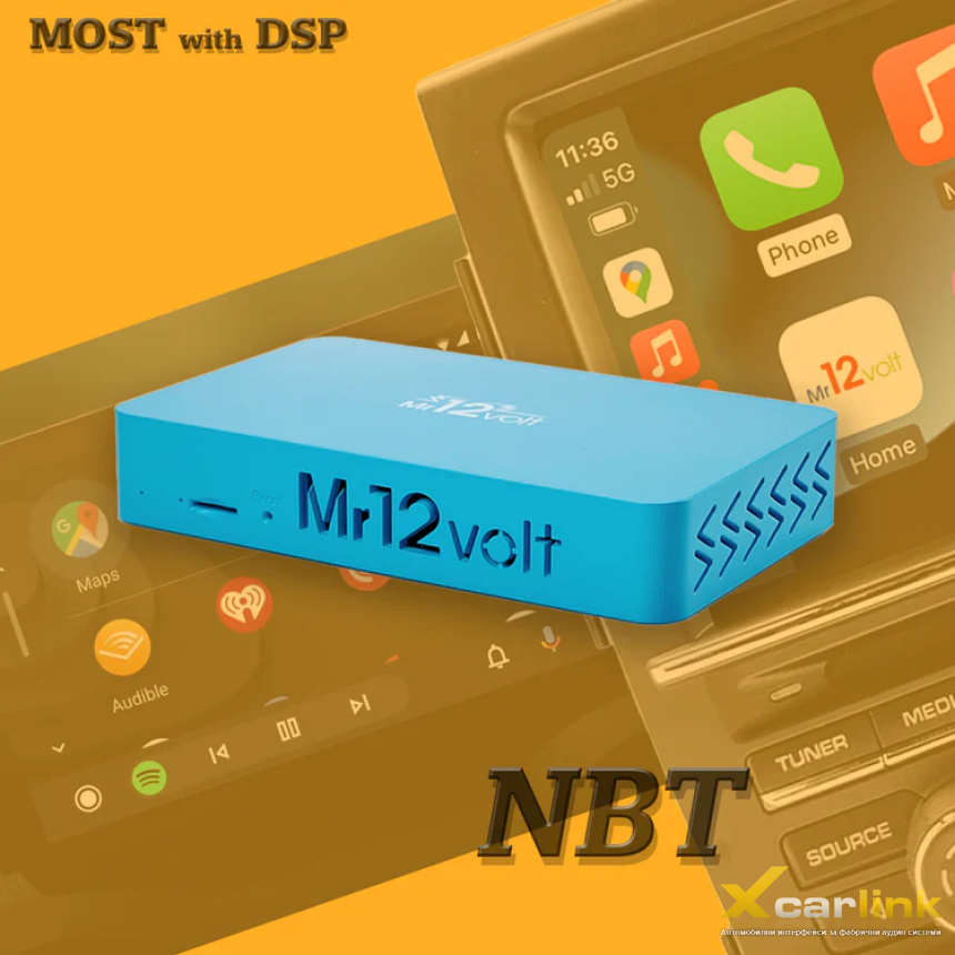 Mr.12Volt - CarPlay и Android Auto за BMW NBT и активатор за вградена телевизия